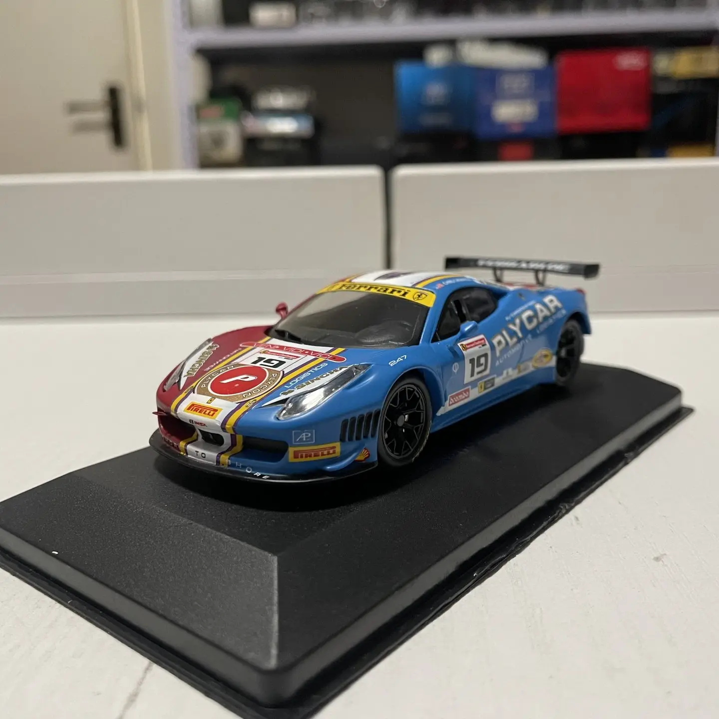 IXO escala 1:43 aleación fundida Ferrari 458 GT3 PLYCAR juguetes coches deportivos modelo clásicos Nostalgia regalo para adultos recuerdo pantalla estática