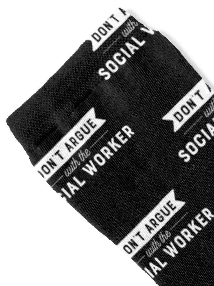 Don't Argue With The Social Worker Socks hip hop new year loose floral Men Socks Luxury Brand Women's