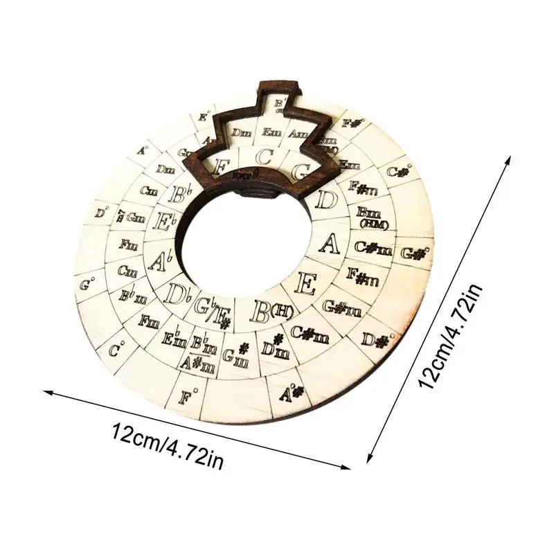 Circle Of Fifths Wheel Wood Chord Tools Circle Wheel Expand Your Playing Ability Song Writing And Music Exploration Must Have