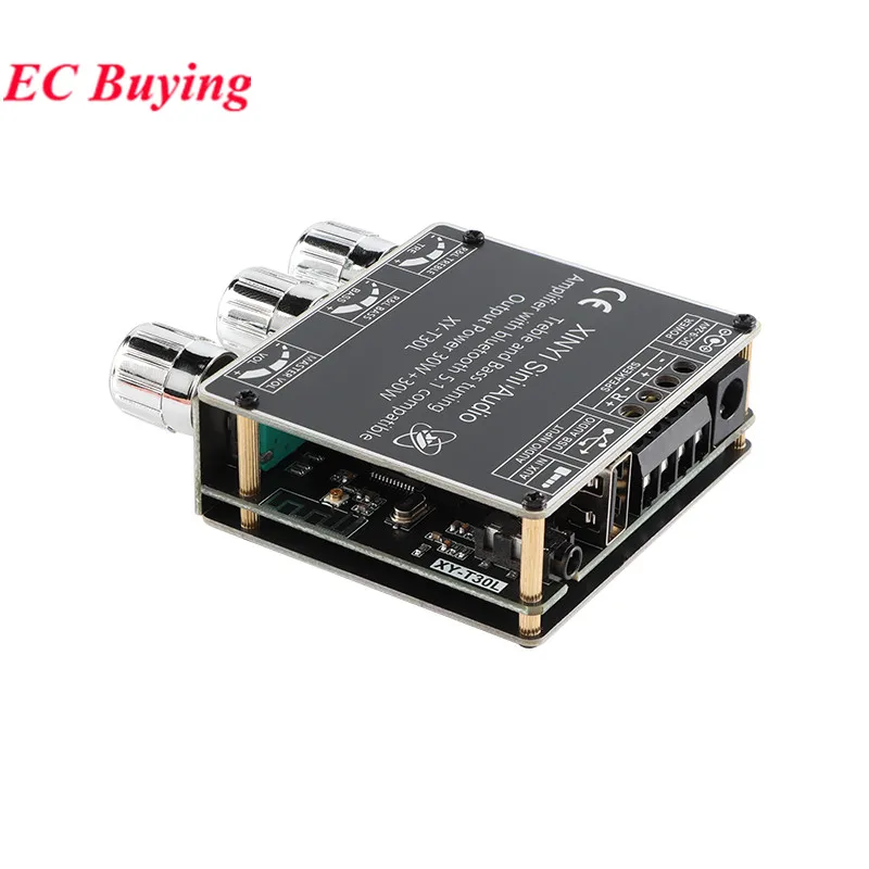 XY-T30L App التحكم 30 واط + 30 واط مكبر كهربائي لوحة تركيبية 2.0 ثنائي القناة بلوتوث متوافق 5.1 + AUX + U القرص + USB كارت الصوت #3