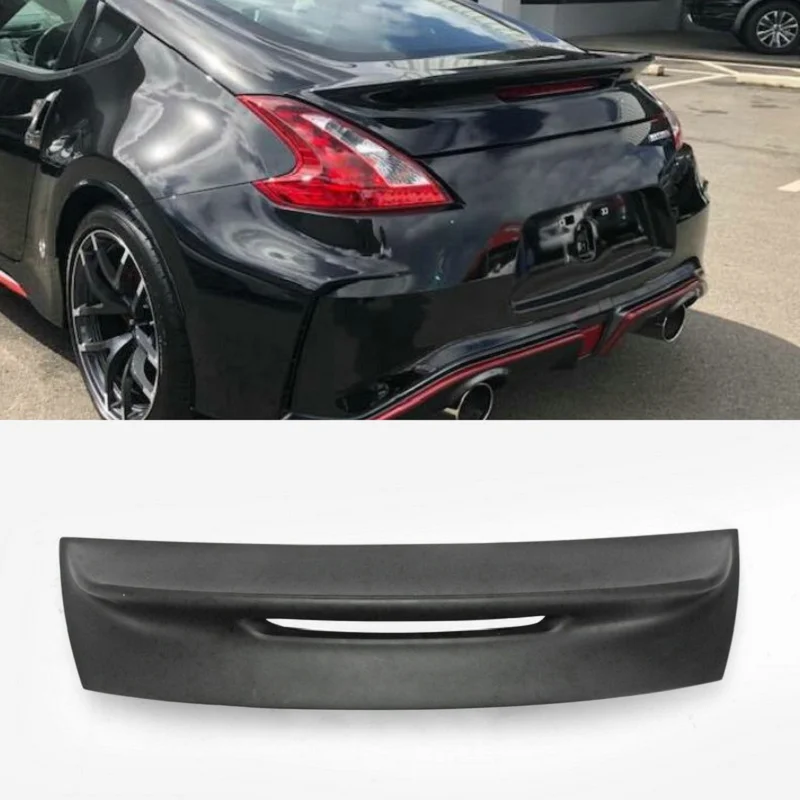 Fiberglass Rear Spoiler Nismo Style For Nissan 370Z Z34 2009+ Carbon Fiber Trunk Wing Tuning Boot Lid Duckbill Splitter Lip Part