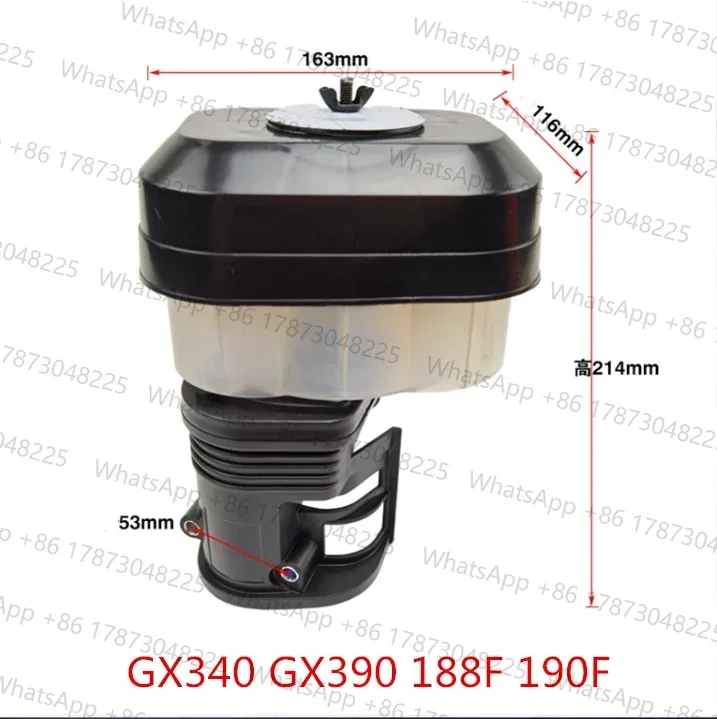 GX270 GX390 Air filter assy oil bath type for  GX240 173F 177F GX340 GX390 188F 190F engine water pump air cleaner complete
