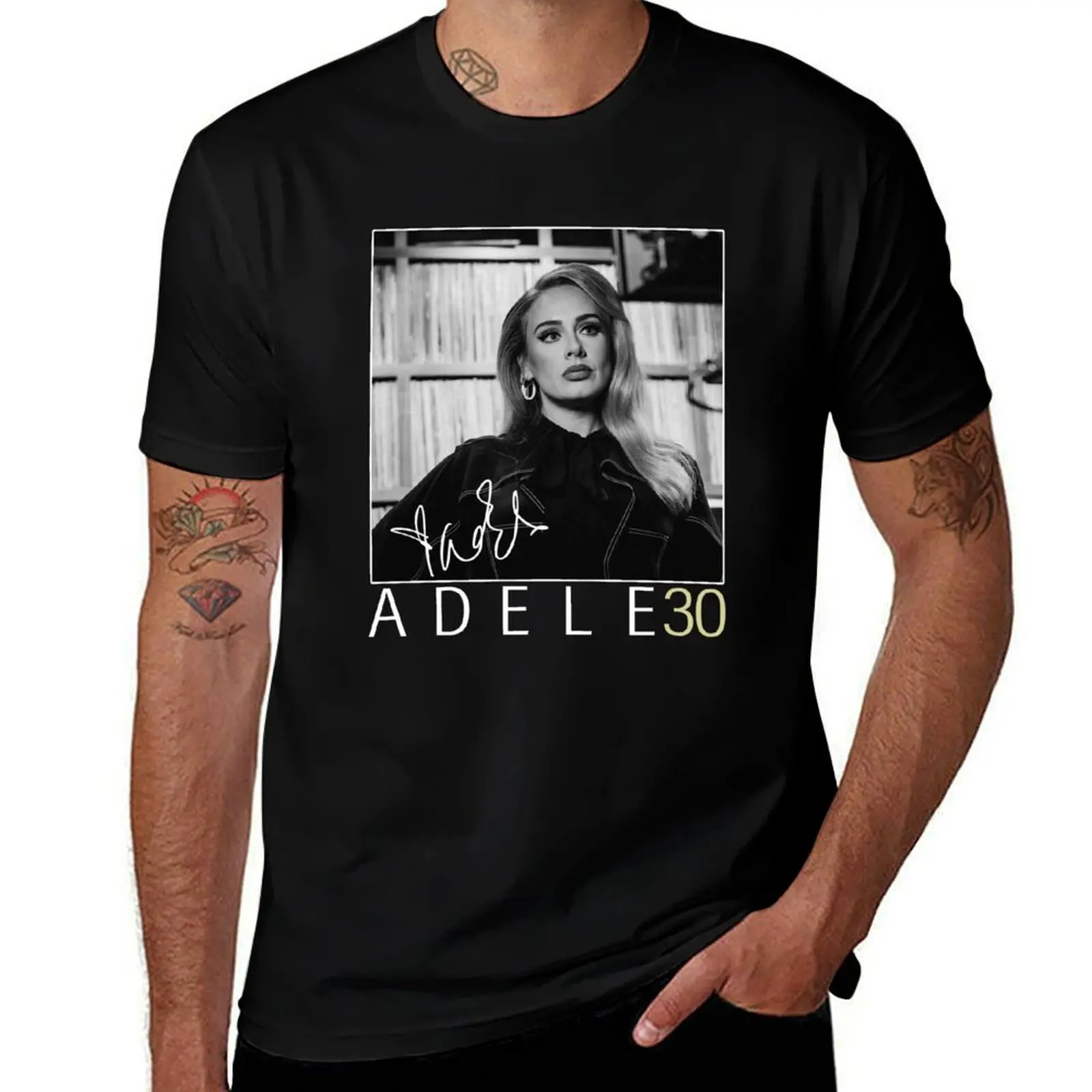 

ádélé anniversary T-Shirt korean fashion man t shirt custom t-shirts plain t shirts men
