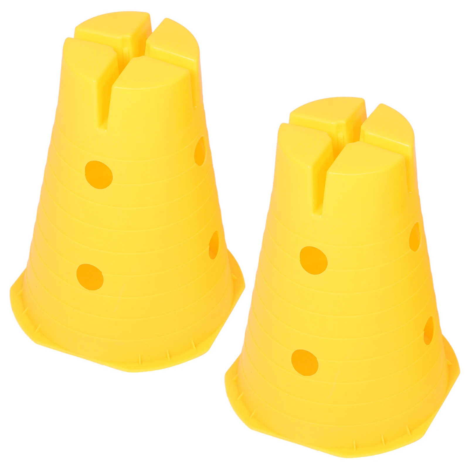 

2 pcs Stackable Mini Sports Training Cones For Kids Football Basketball Obstacle Markers Foot Drills Sensory Exercises Plastic