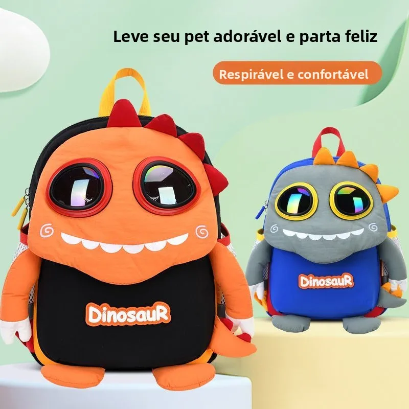 vabc-children's-cartoon-backpack-lightweight-dual-shoulder-outdoor-travel-cute-bookbag-baby-lovely-nylon-material-school-supp