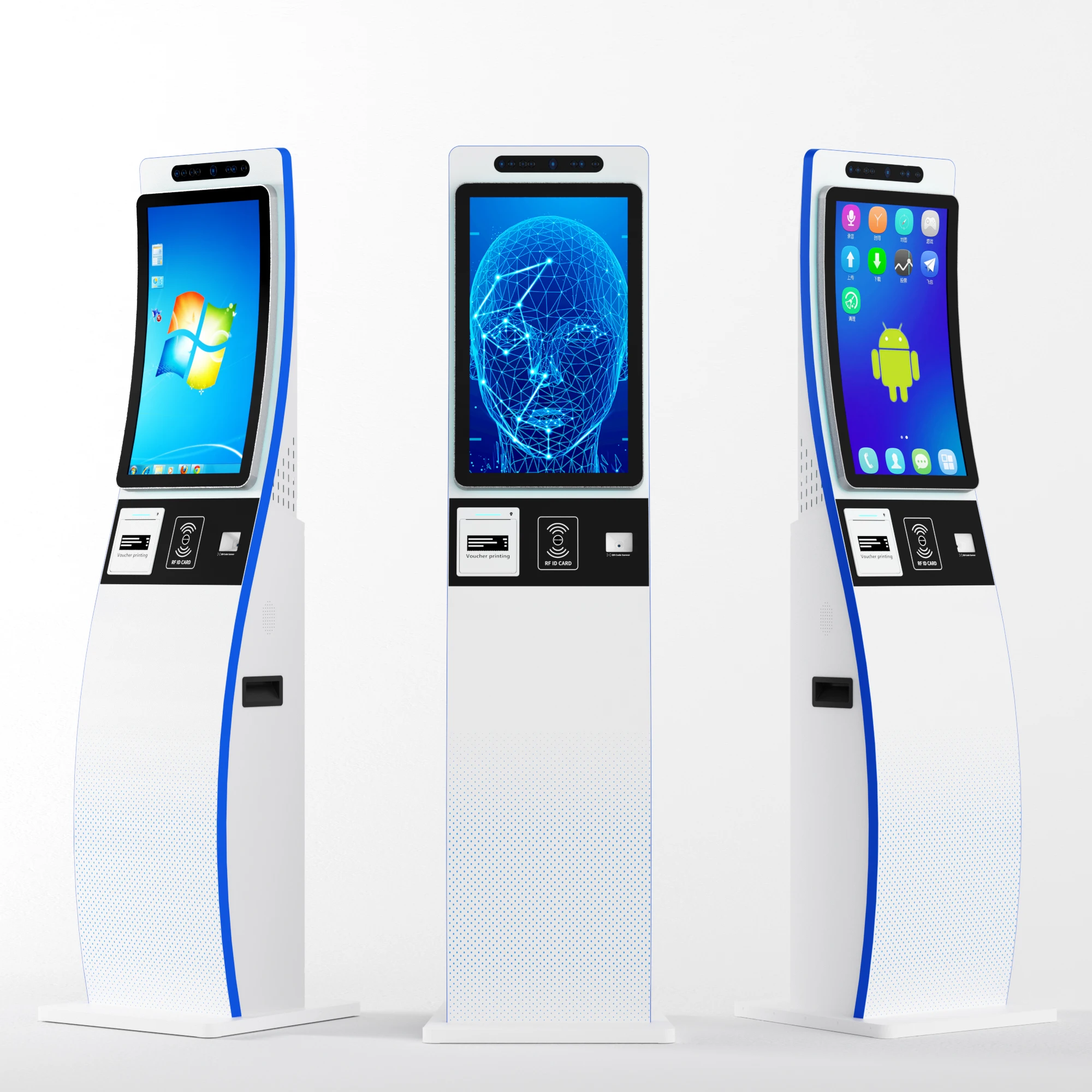 

Supermarket Touch Screen Automated Self-service Checkout Payment Kiosk Machines Queue Ticketing System