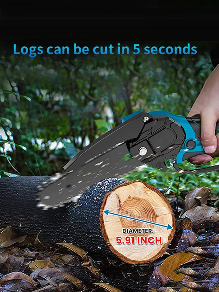 

3 IN 1 Brushless Garden Power Tool 6 Inch Chainsaw Pole Saw & 3cm Pruning Shears Combo Kit For Makita 21V Battery(NO Battery)