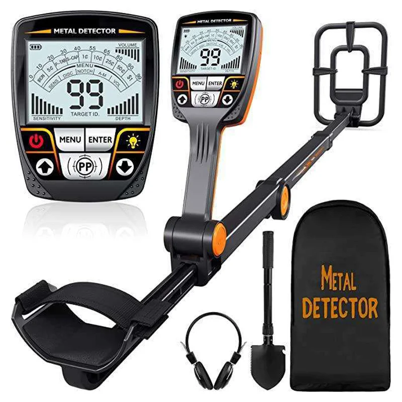 

TX640 Foldable Digital Target Indication Gold Detector Underground Metal Detector Accuracy Treasure Hunting Device