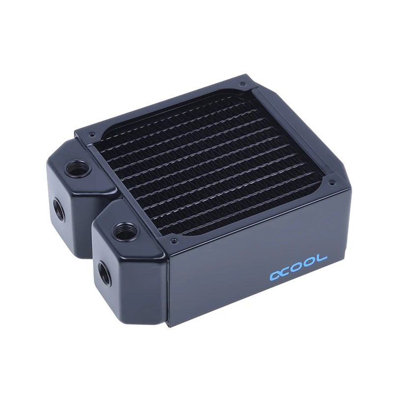 Alphacool NexXxoS UT60 전체 구리 120mm 두꺼운 라디에이터, 컴퓨터 수냉 루프 빌드 열교환기, 157x124x60mm, G1/4 인치