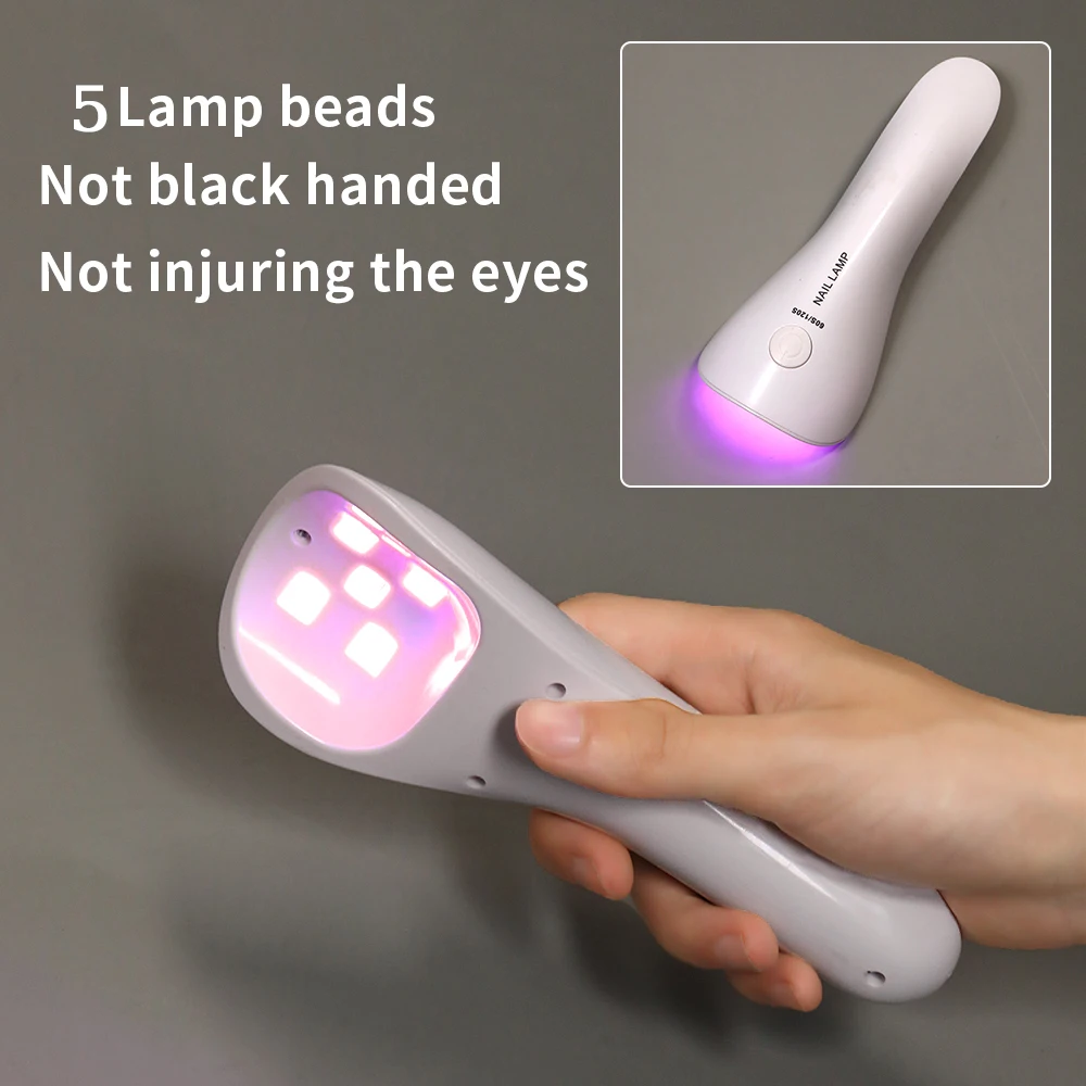 Rechargeable Handheld Uv Led Nail Lamp Gel Polish Drying Lamp For All Gel Nails Drying Lamp Nail Salon Equipment Tools