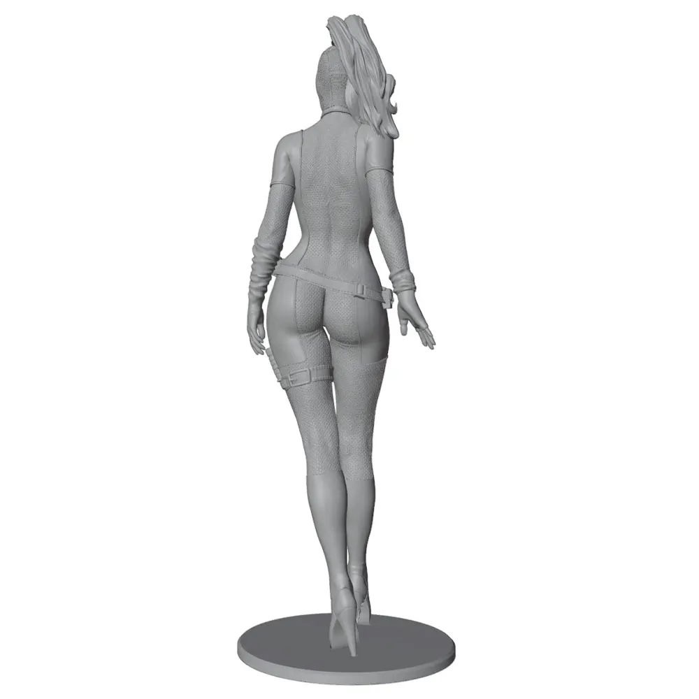 1/24/12/6 Masked Girl Warrior resin model kit, tight-fitting female warrior figure, 3D printed model statue, not painted