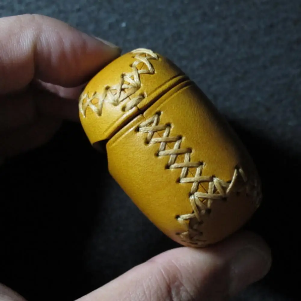 FOR B&W PI8 Protective Case Leather Case Handmade Leather Case Leather Plant Tanned Leather PU Earphone Protective Case