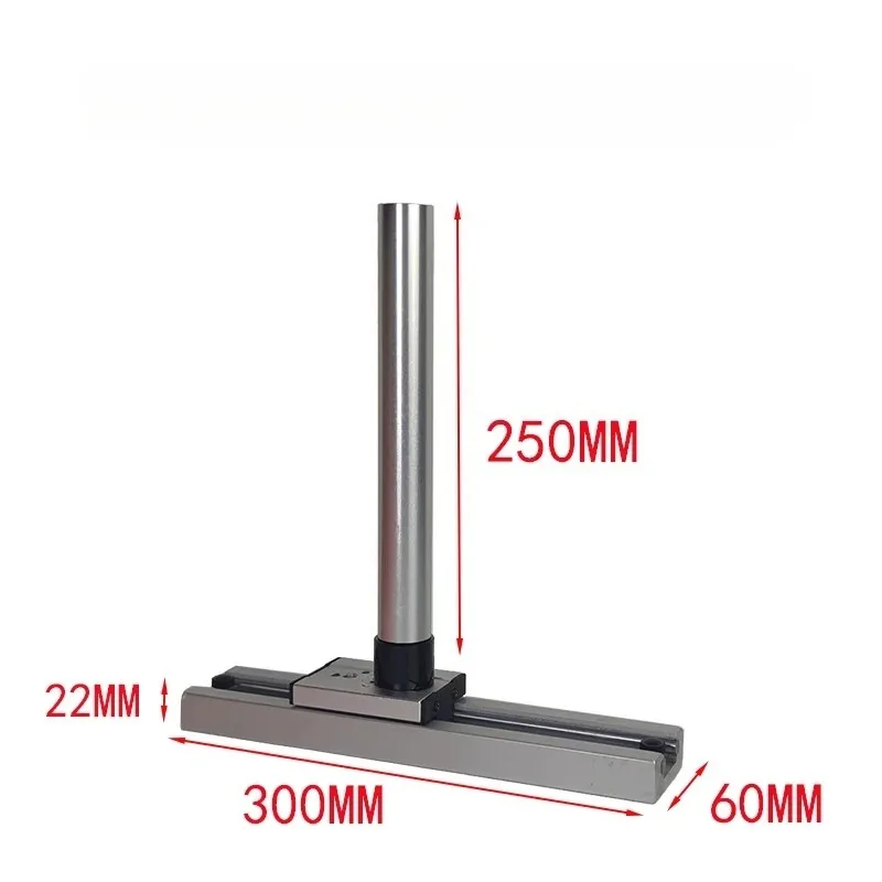 Microscope Track Slide Rail Guide Bracket Base Slideway 32mm 25mm Rocker Arm Column Push Rod DIY Accessories Support Stand Frame