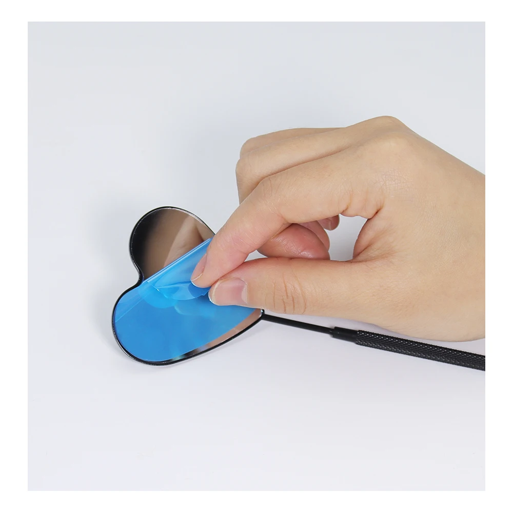 GLAMLASH-Espejo de maquillaje para pestañas postizas, espejo de belleza con aumento, mango largo para comprobar la extensión de pestañas postizas, herramienta de maquillaje