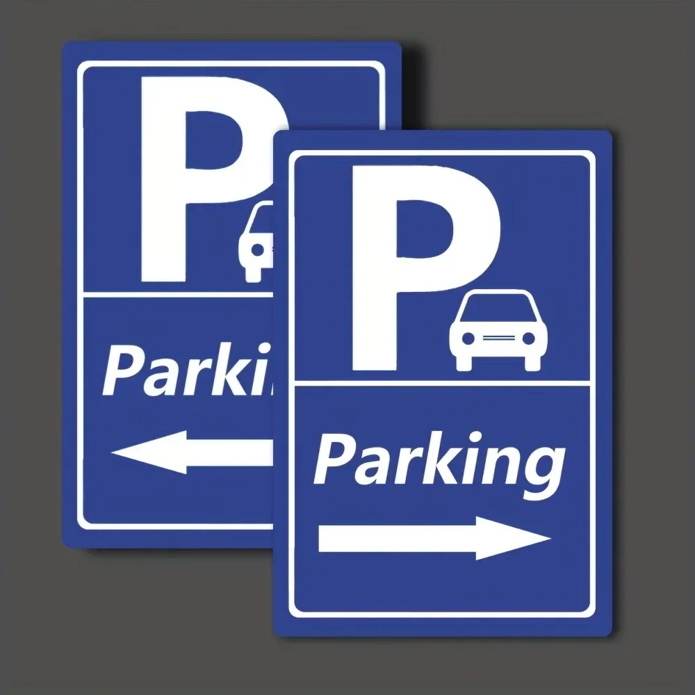 1pc Metal Sign - Retro Garage Wall Art, Durable Parking Lot Directional Marker, Easy to Mount
