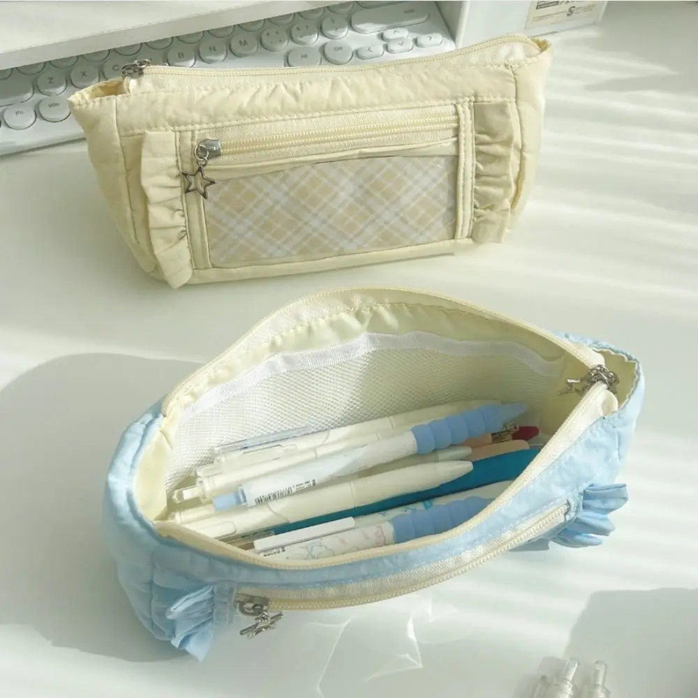 

Large Capacity Pencil Case Cute DIY Ita Bag Makeup Bag Creative with Transparent Window Pencil Storage Bag