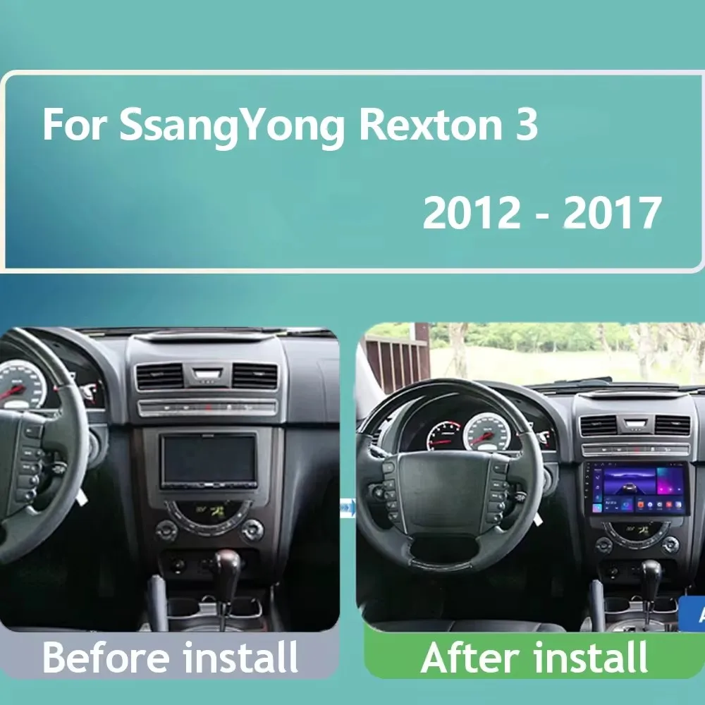 AutoRadio Android per SsangYong Rexton 3 2012-2017 AutoRadio Stereo 5G WIFI BT No 2 Din navigazione GPS lettore multimediale Car DVD