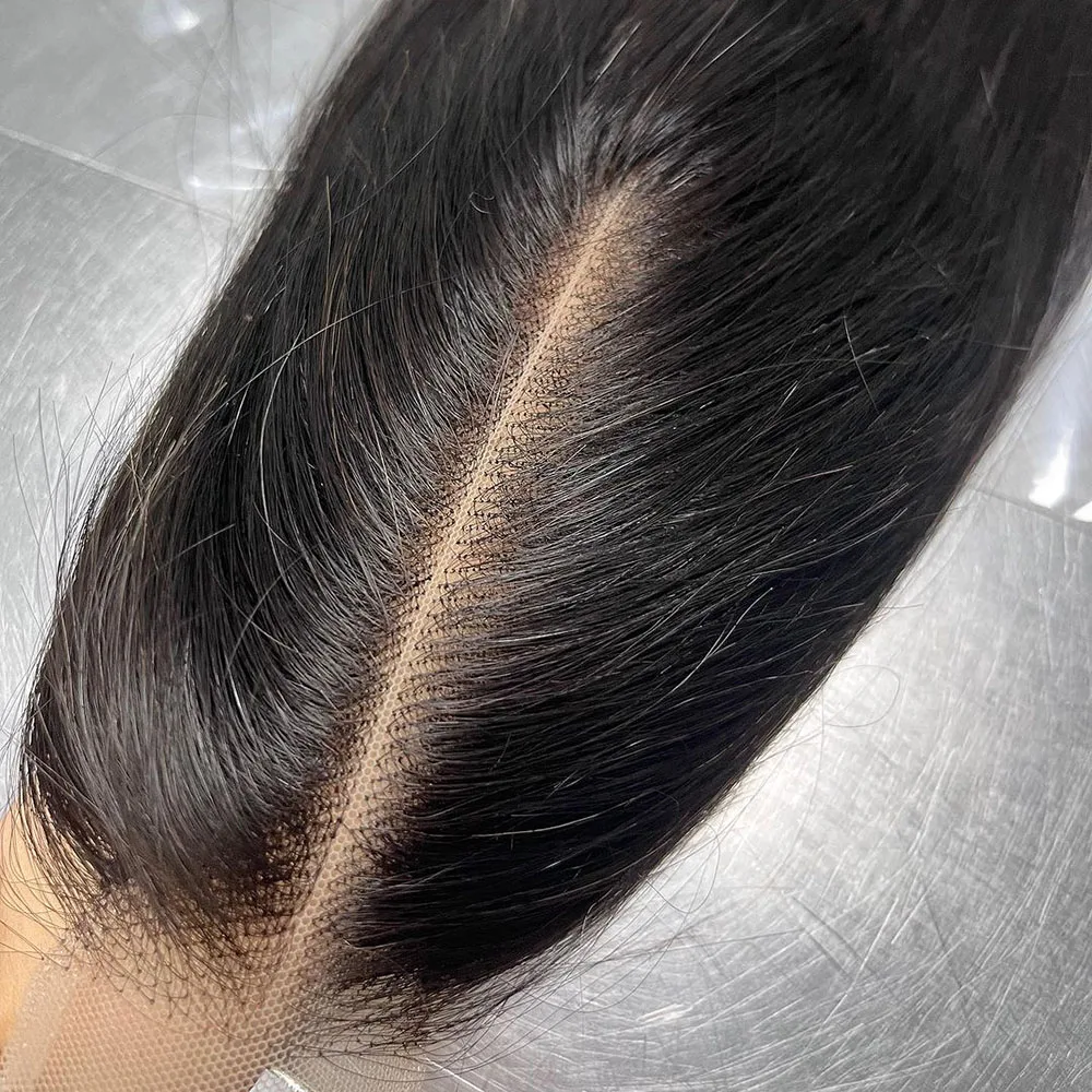 2x6 Lace Closure Straight 100% Human Hair Kim K Free Part Closure HD Transparent Straight Lace Closure 2x6 Kim K Closure