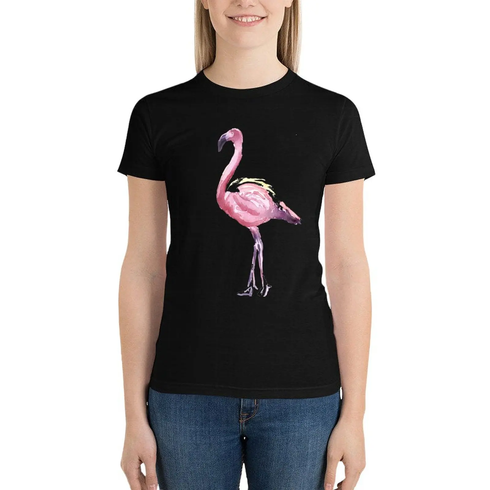 Full Flamingo T-Shirt summer tops tops tshirts for Women