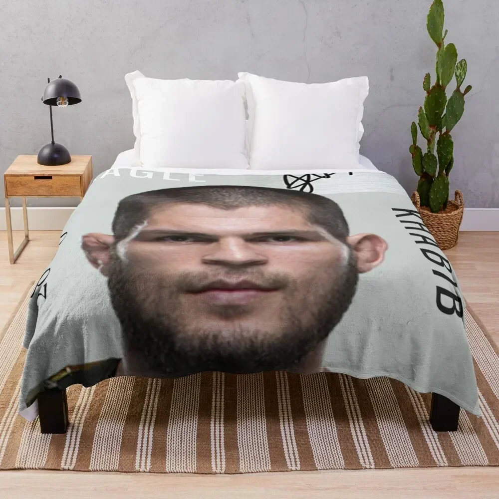 

Khabib Nurmagomedov The Eagle MMA Champion Throw Blanket Summer Beddings Bed Fashionable manga blankets and throws Blankets