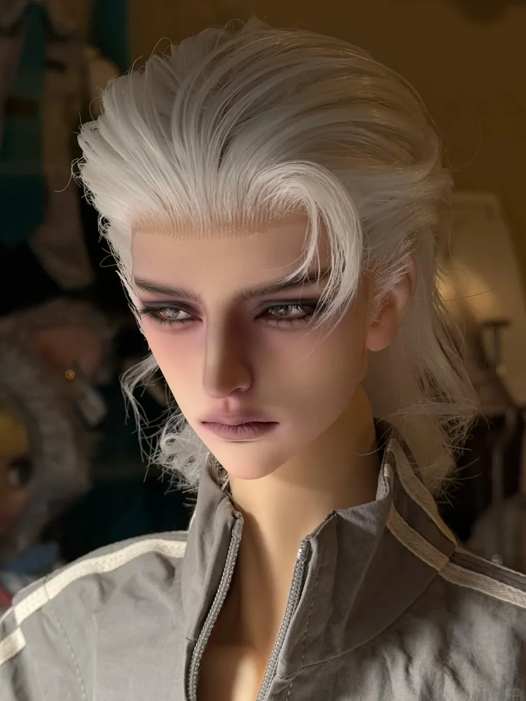 2026 New Male BJD Doll Head 1/3 xuan Toy Model Blue Beansbeans Accessories for DIY Doll Making