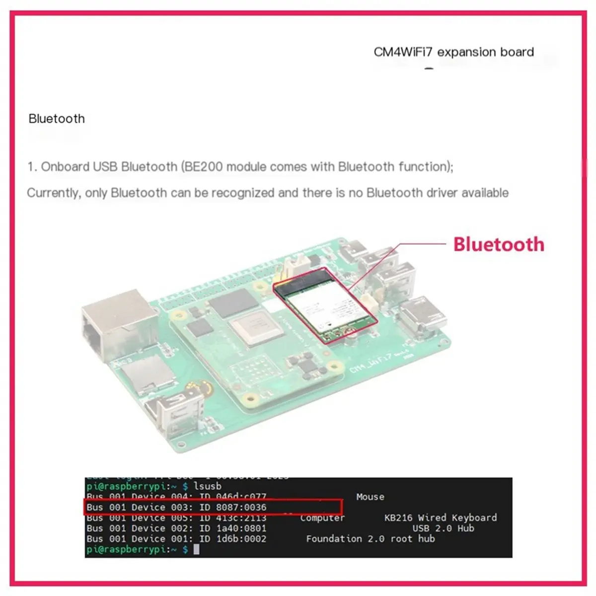CM4 WiFi7 Expansion Board for Computers Module Support WiFi 6/WiFi 5 with Aluminum Alloy Casing +Antenna