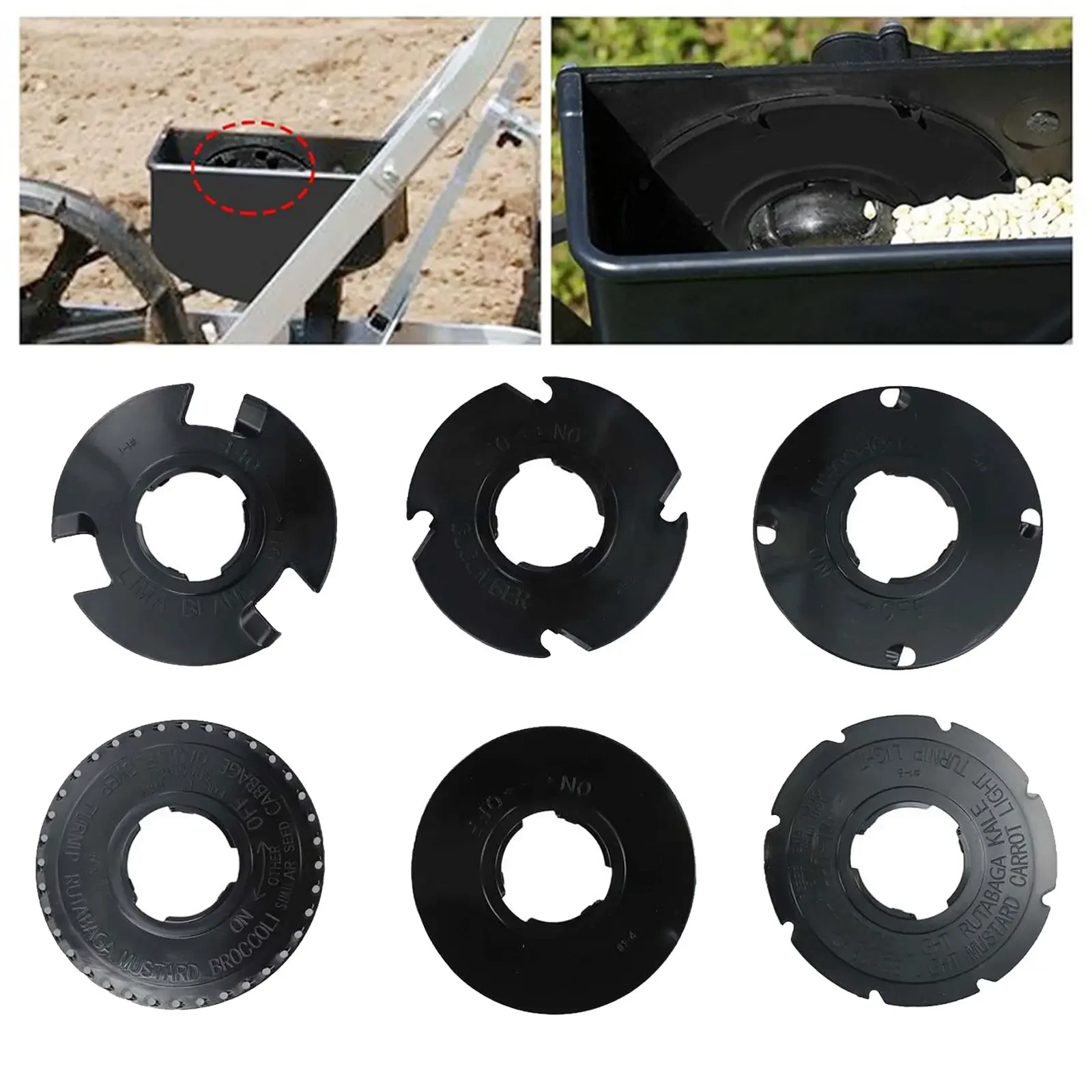 

Plant Plate Collection for EarthWay For 1001B Sower Six Essential Plates for Efficient Radish Carrot and Bean Growth