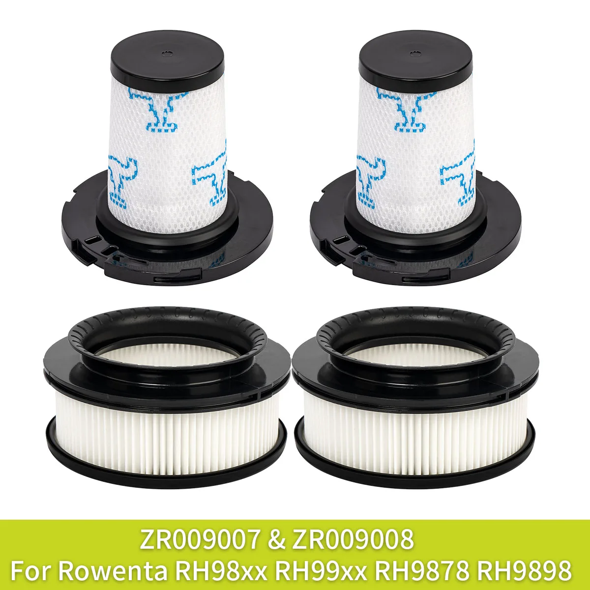 Kompatibel mit X-Force Flex 14.60 / 15.60 RH9958 / RH990 / RH99F1 / ZR009007 / ZR009008 Filter Ersatzteil Zubehör Ersatzteil
