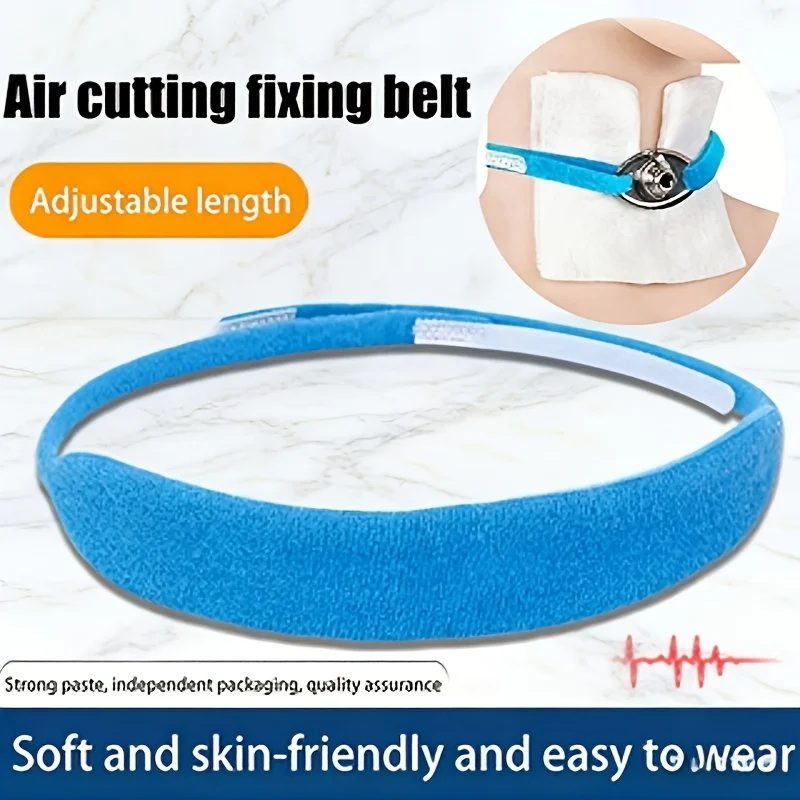 Adjustable Reusable Tracheostomy Tube Collar Holder Hook and Loop Comfort Support for Patient Daily Care
