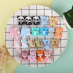 5/20/50pcs Cartoon Animals Silicone Beads For Jewelry Making Necklace Lovely Mini Hapiship DIY Beads to Make Bracelets Keychain