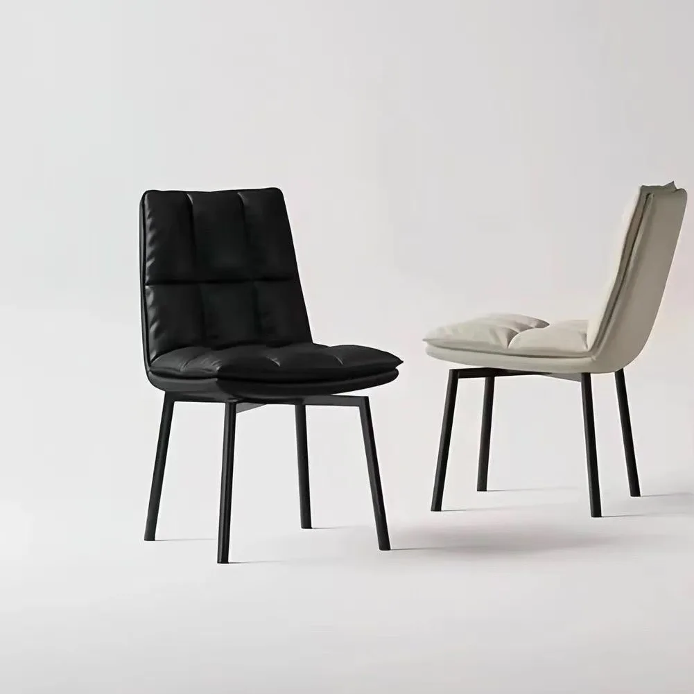 Light luxury minimalist Nordic home high-end restaurant simple modern back chair rotatable