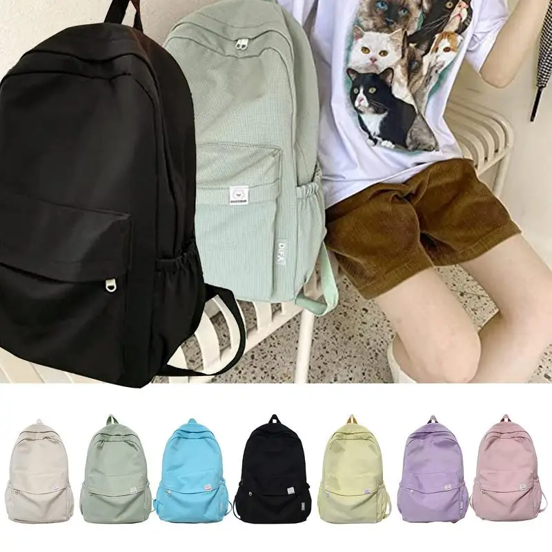 Fashion Waterproof Women Backpack For Teenagers And College Students High Capacity Student Travel Bag