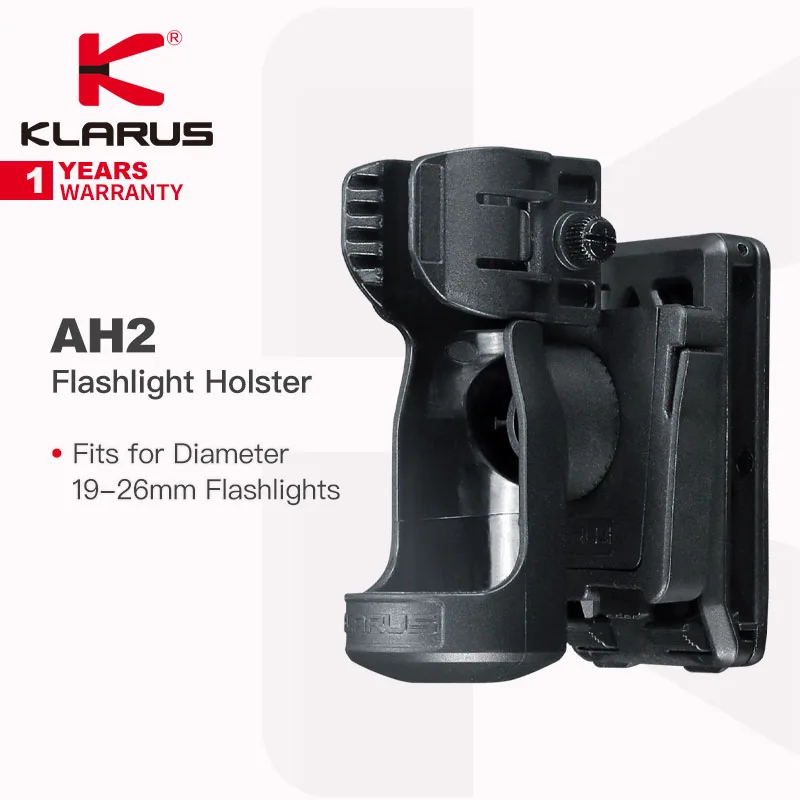 Klarus AH2 Flashlight Holster, Fits for Head Less Than 37mm, Body Diameter 19-26 of Torch,Suitable for XT1A/XT1C/XT11S/XT2CR Pro