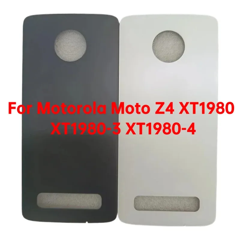 

back glass panel For Motorola Moto Z4 XT1980 XT1980-3 XT1980-4 Glass rear Cover Replace Back case Phone Rear Case