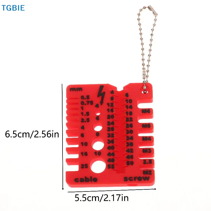 [TL]Portable Nut And Drill Bit Thread Checker 3D Printed Wire Screw Measuring Tool Screw Drill Bit Gauge For Nuts Bolts Threads