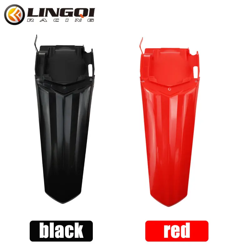 LING QI Motorcycle Plastic Parts CRF 125 Rear Fender Tail Mudguard Wheel Mud Guard For  CRF125 CRF125FB 150CC Dirt Bike