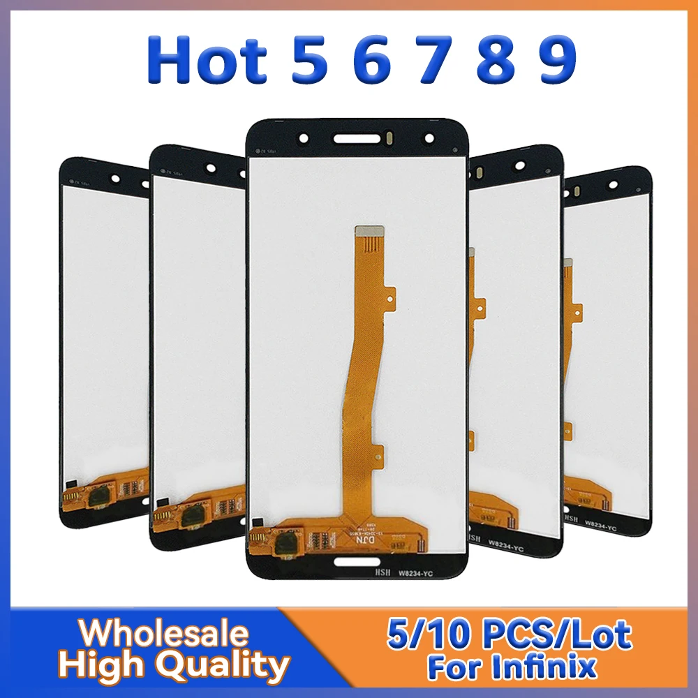 

5/10 шт./лот для Infinix ЖК-экран в сборе для Hot 5 6 7 pro 8 8 Lite 9 Play 9 9 pro X559 X606 X608 X655 X680