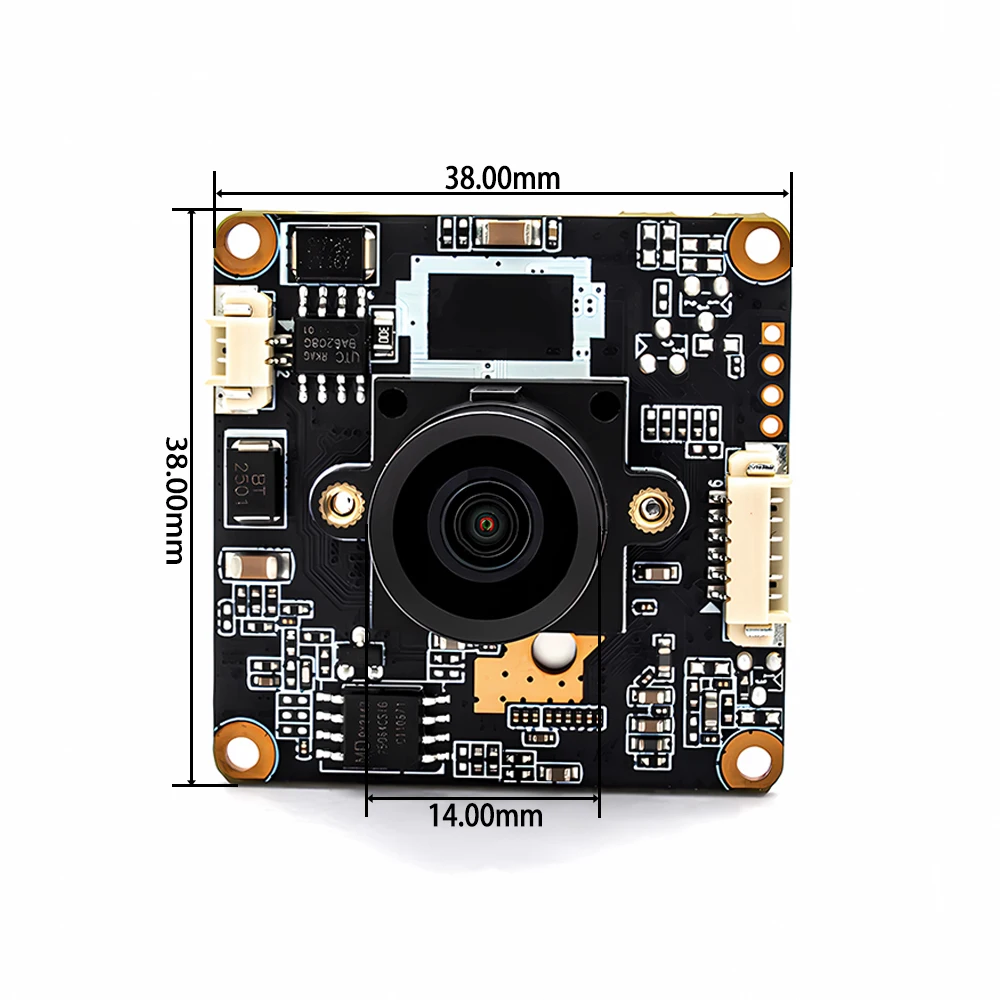 WGWK IP Camera Board IMX307 3MP Ultra Low illumination With 2.0mm 111° No Distortion Onvif H.265 RTSP POE Security Webcam Module