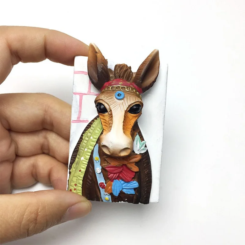 Kashgar's popular 3D horse magnet refrigerator sticker, high-end travel souvenir decoration