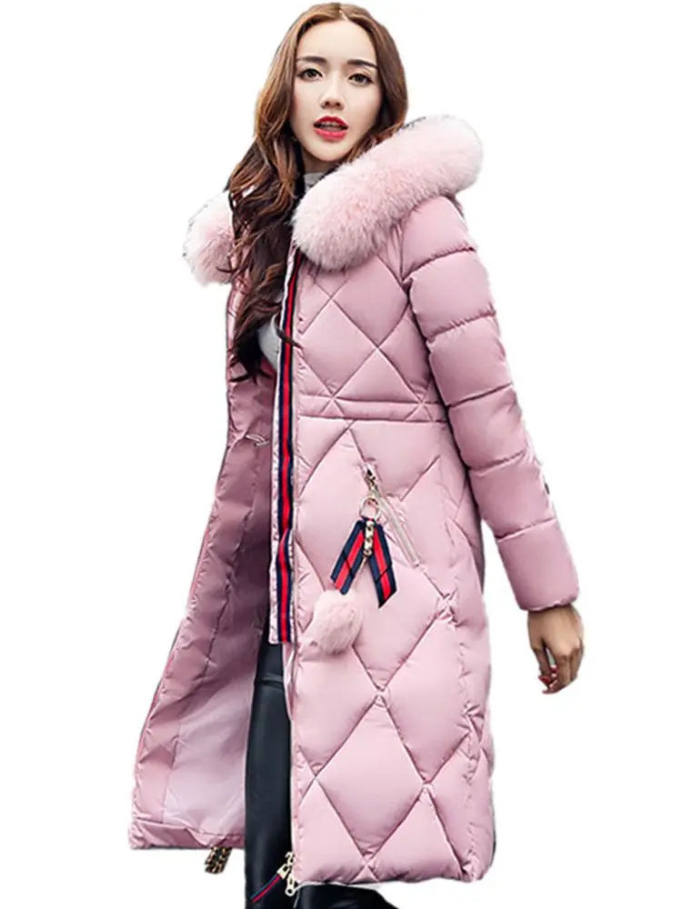 2023 Hot Sale Winter Women's Warm Coats Down Thicken Faux Fur Hoodies Jacket And Coat For Women Quality Parka Large Size