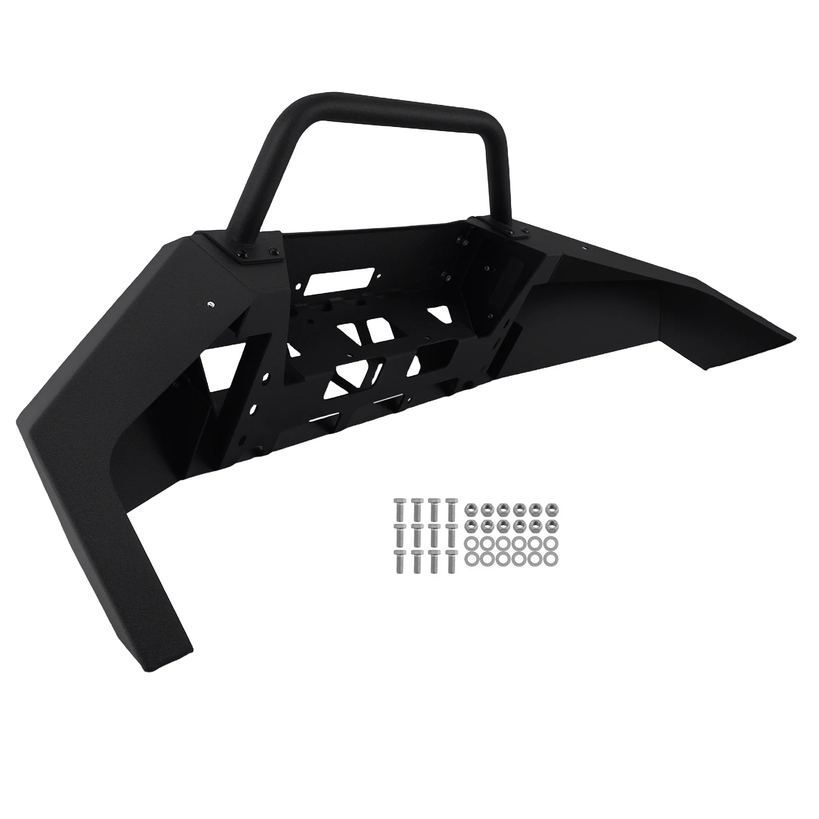 

Front Winch Bumper W/ Bull Bar For Dodge Ram 1500 1994-2002 Powder Coated US