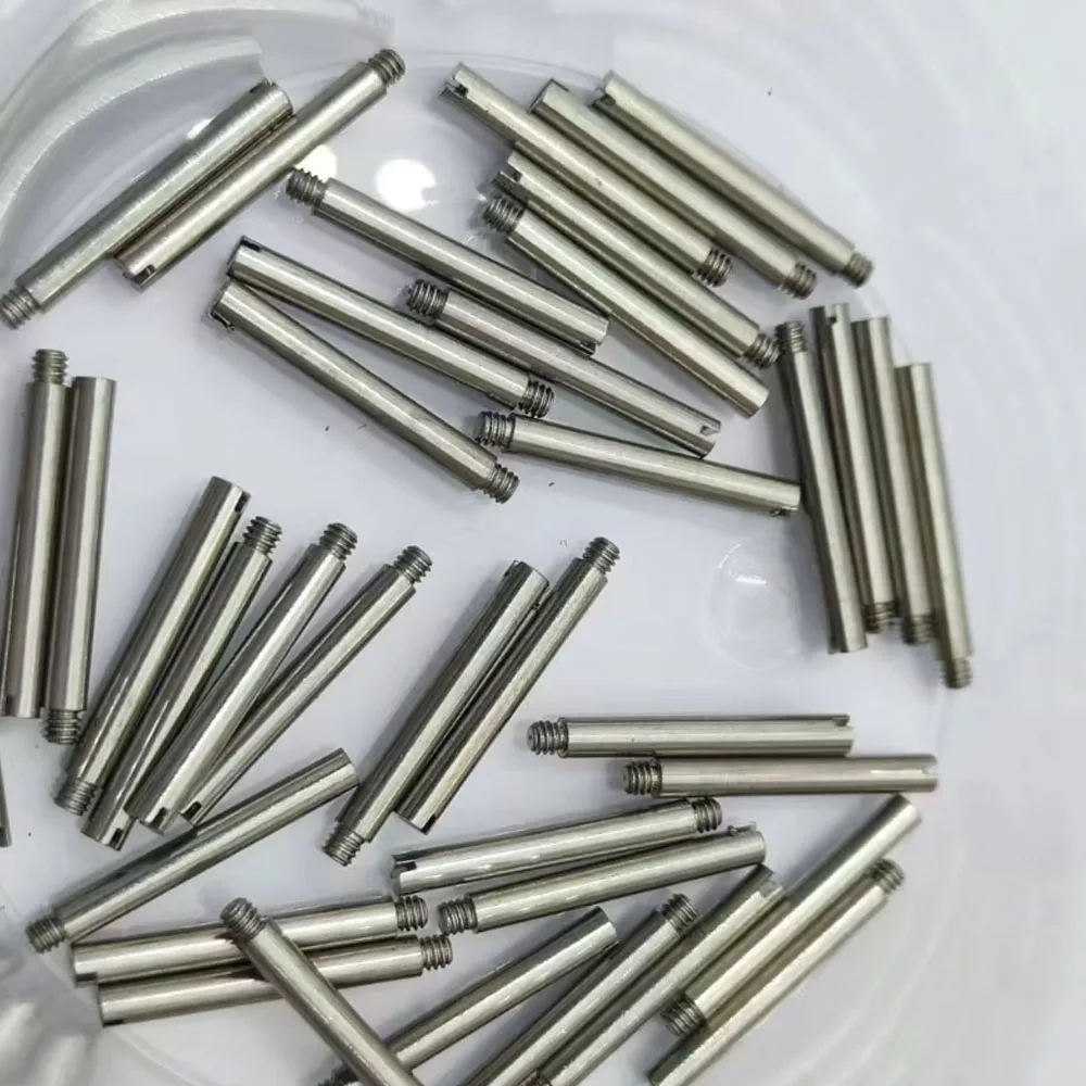 10pcs of watch steel strap screw thread shaft connection pin straight thread strap suitable for Rlx strap screw