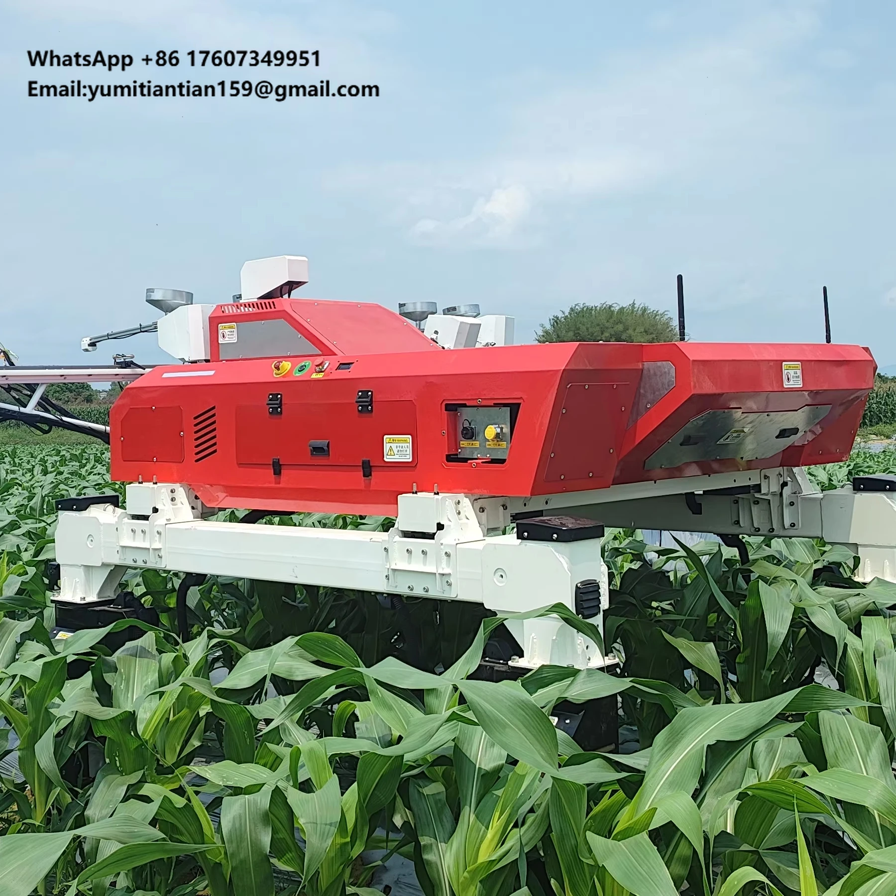 Customizable Remote-Controlled Agricultural Sprayer Machine for Corn Farming - Pesticide Application Equipment