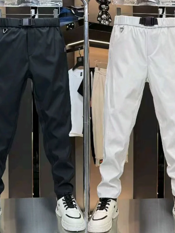 

High Quali plus Size 300 Pou Spring Faion Casual Pants Men's High Waist Straight Leg Workwear Trousers Breathable Comf...