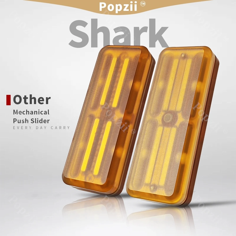 Shark EDC PEI Mechanical Magnet Fidget Slider Stress Relief toys Magnetic Mechanical Rebound Adult Sensory Toys Anxiety Toys