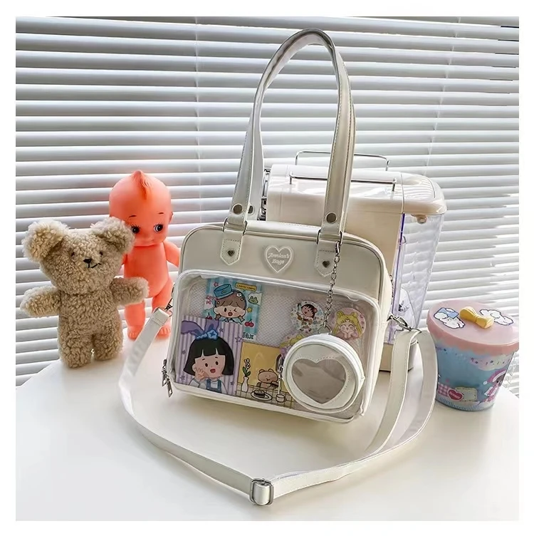 Frauen japanischen Stil Trend kawaii Süßigkeiten Farbe große Kapazität ita Tasche Mode Student adrette Umhängetasche Messenger Umhängetasche – Detail 29