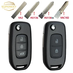 SUPERKEY Flip Car Key Shell Case Cover For Renault Megane3 Logan2 Kadjar Captur Symbol Dacia Duster CWTWB1G767