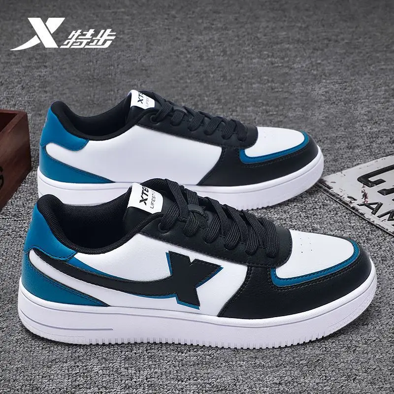 Xtep Men's Shoes Authentic Summer New 2023 Low-top Casual Sneakers Official Website Genuine Soft-soled Light Sports Shoes Men