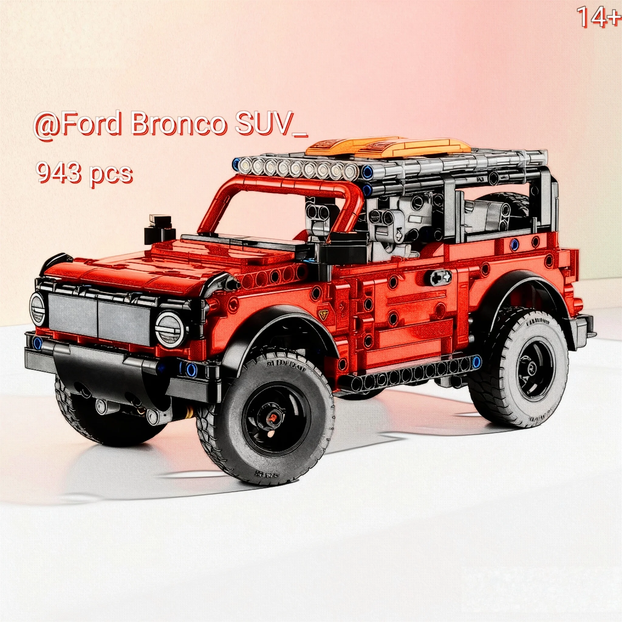 943 darabos Bronco versenyautó építőkocka 42213 felnőtt összeszerelő modell karácsonyi ajándékok versenyzés rajongóknak