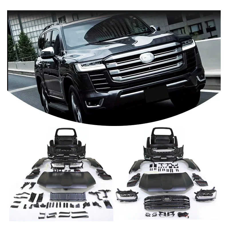 Body Kit 2004-2022  Upgrade to LC300  Start up Animation Back Lamp Auto Parts Front Bumpercustom